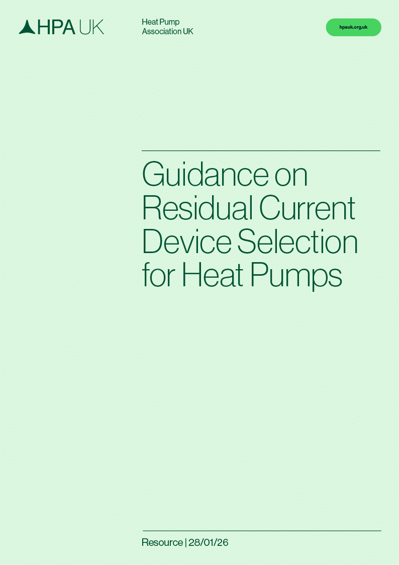 Guidance on Residual Current Device Selection for Heat Pumps