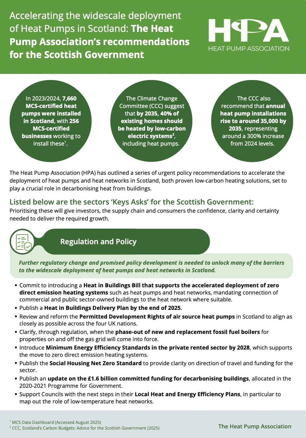 HPA UK Key Policy Asks for the Scottish Government